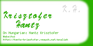 krisztofer hantz business card